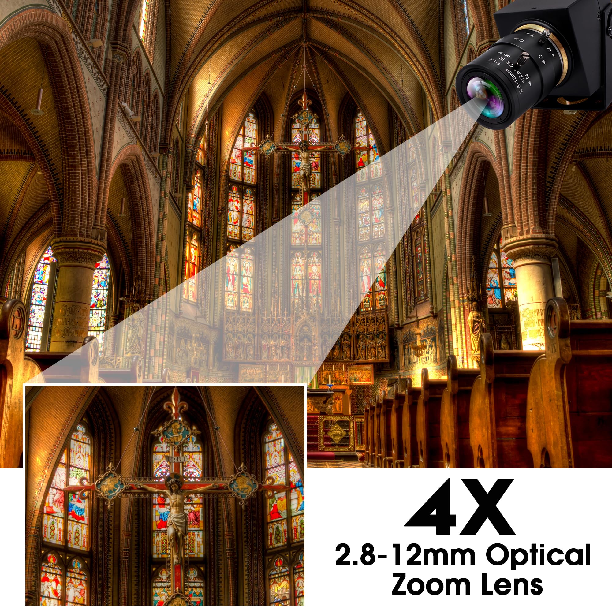 Hdmi Usb Camera 4K Ifwaetr Usb Webcam For Live Streaming 30Fps 4X Optical Zoom Lens Usb Hdmi Simultaneous Output Video Camera Cl